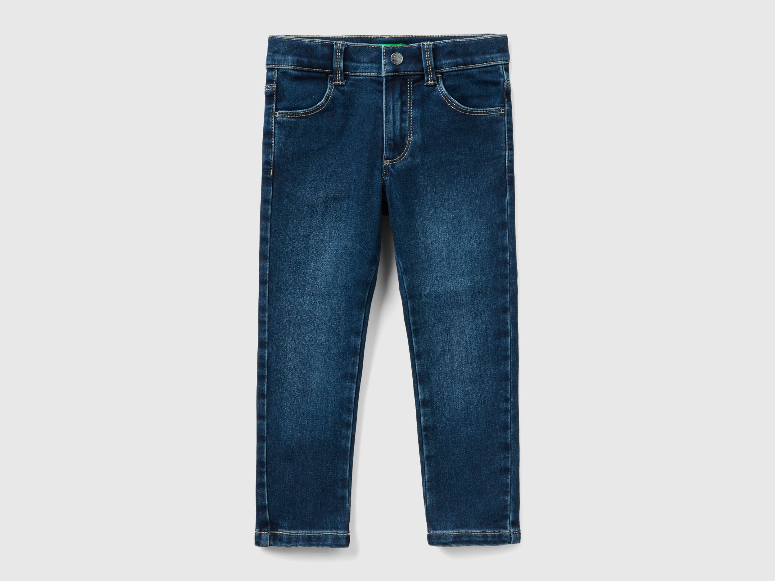 Jeans termici skinny fit Blu Bambina Benetton