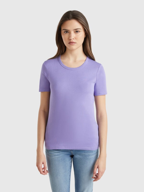 T-shirt in cotone a fibra lunga Donna