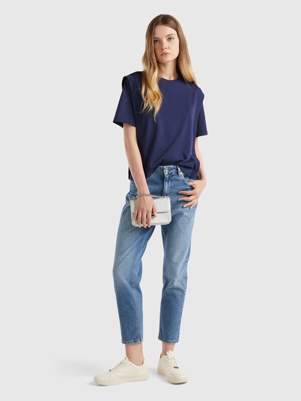 Jeans cropped a vita alta Donna