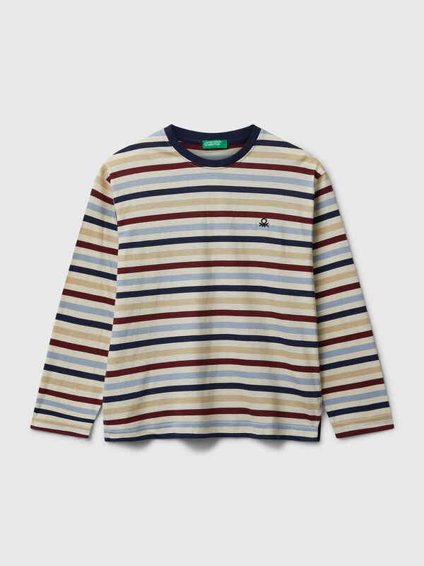 T-shirt manica lunga a righe Bambino