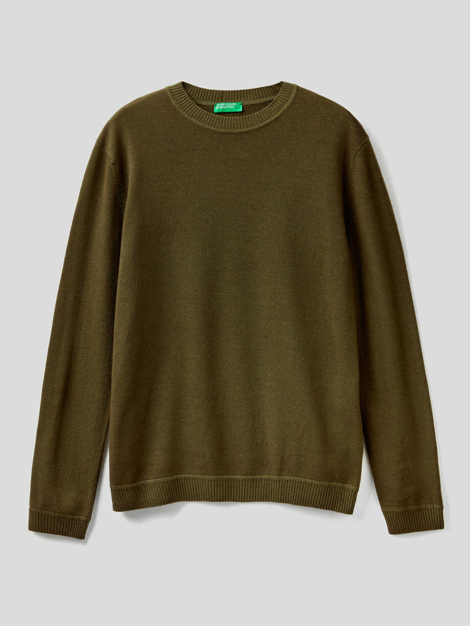 Maglia girocollo in misto lana image number 1