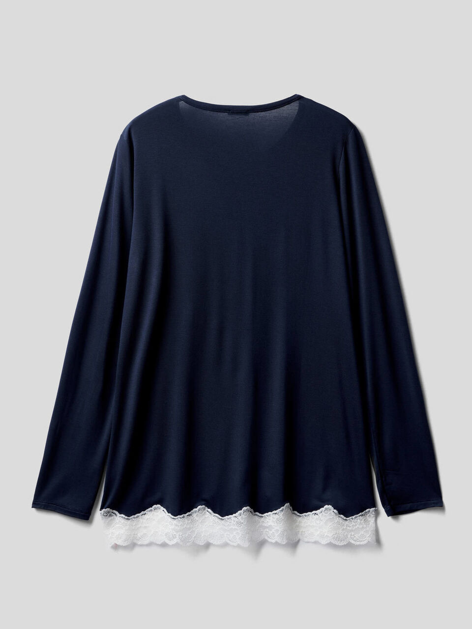 Maglia aperta con dettaglio in pizzo image number 2