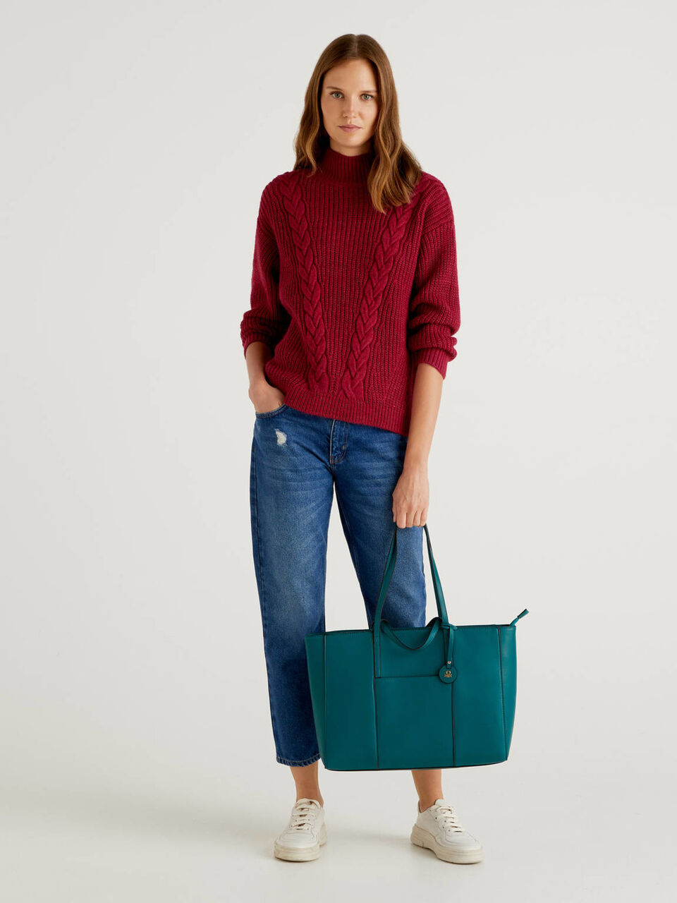 Shopping bag con doppi manici image number 2