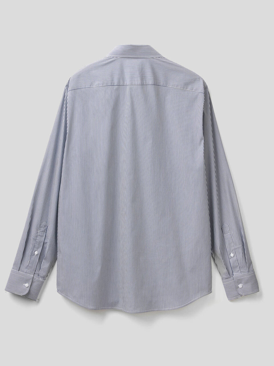 Camicia in cotone stretch tinto filo image number 2