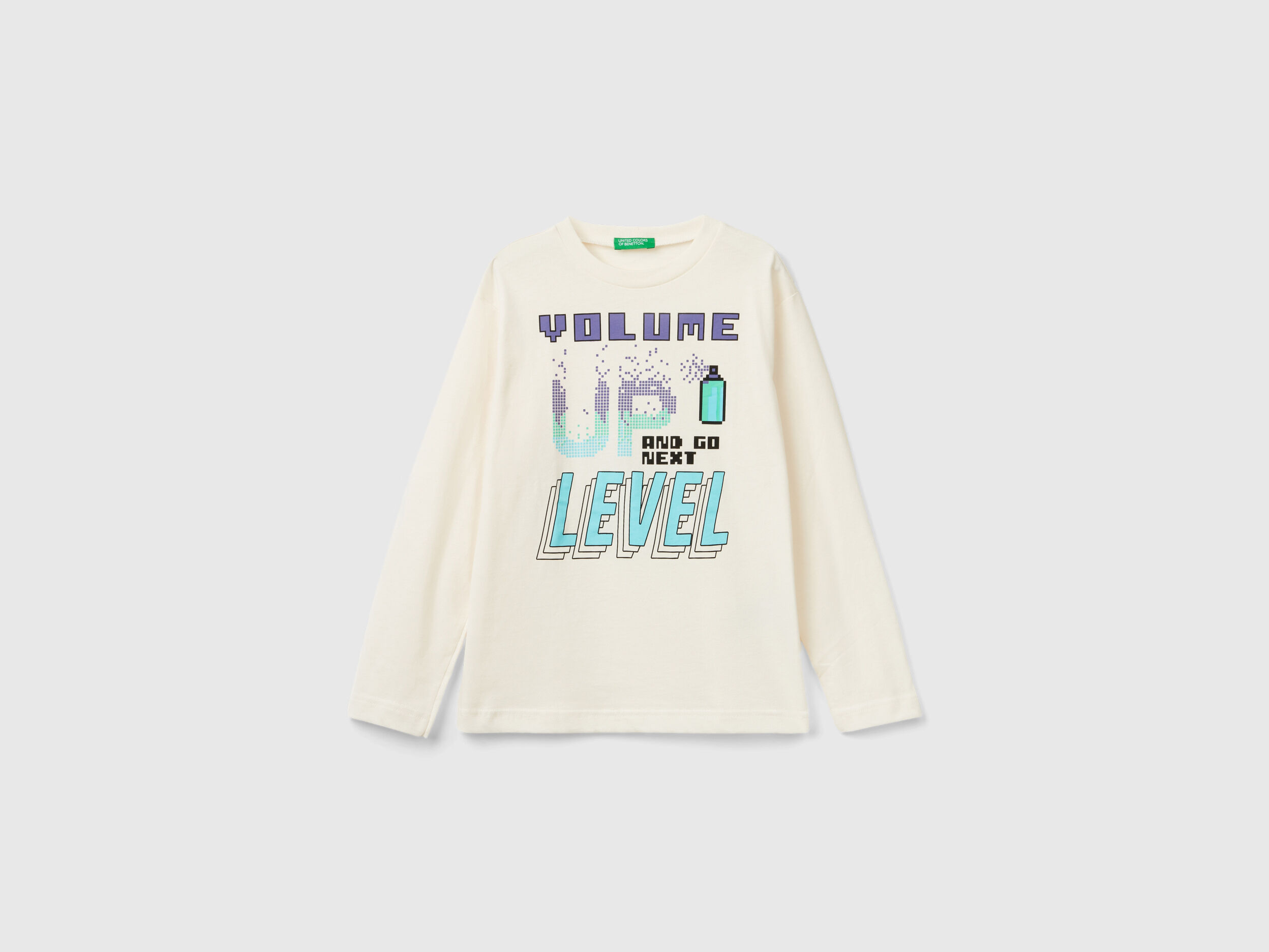 Benetton t shirt manica lunga bambina online