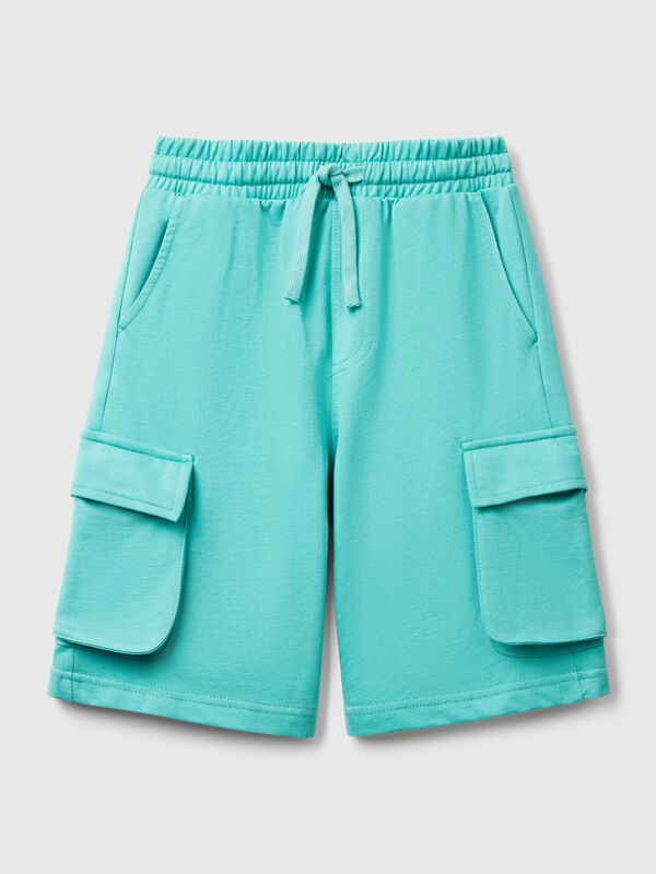 Shorts cargo in felpa leggera Bambino