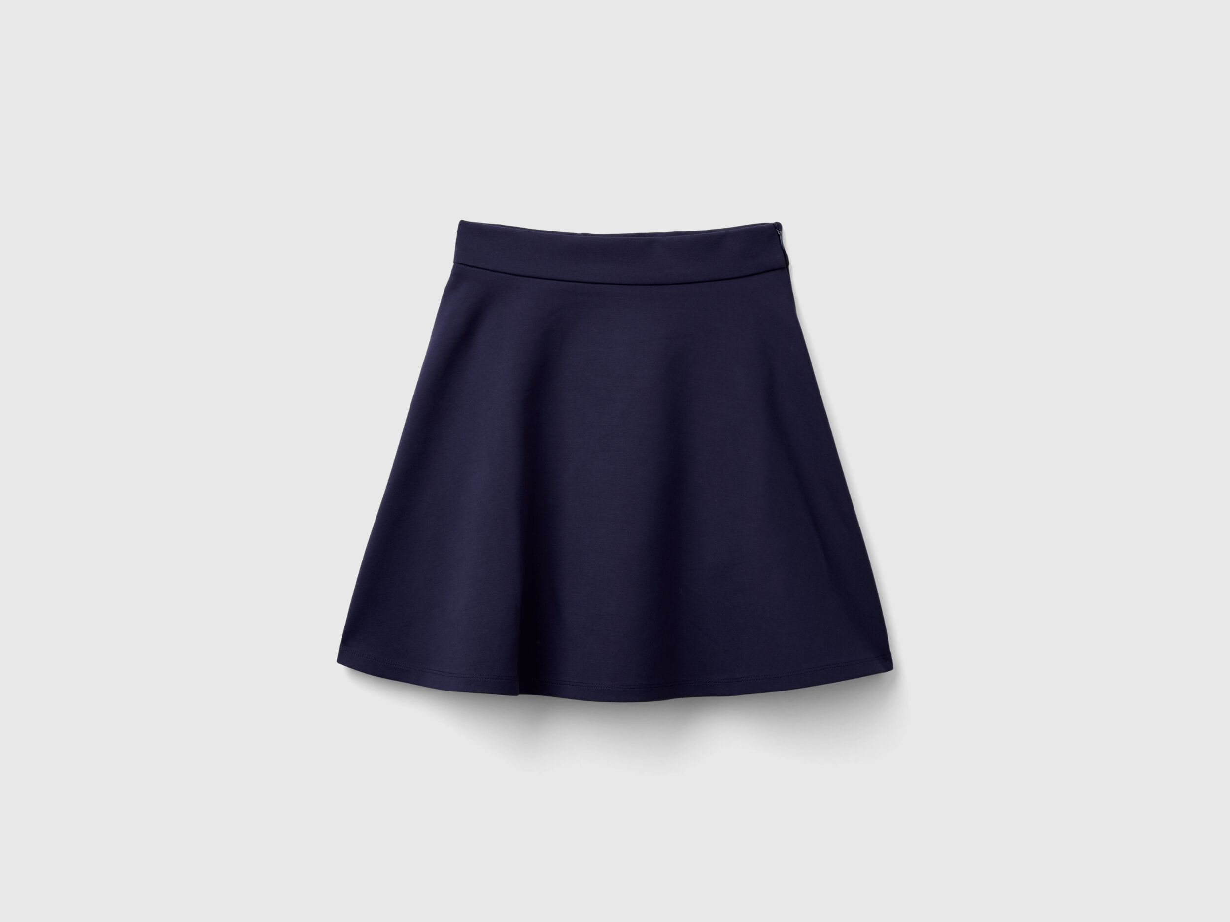 Gonna con pieghe Blu Scuro Benetton