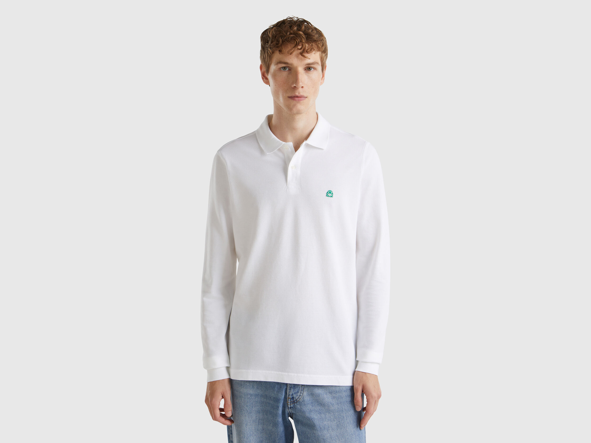 Polo benetton manica lunga cheap