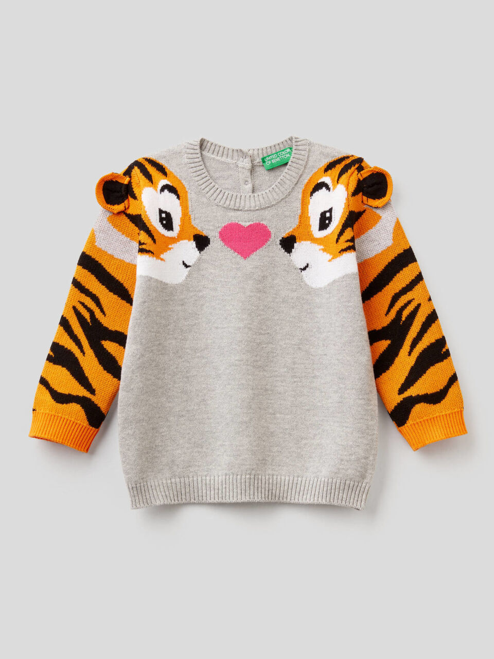 Maglia con tigrotti ad intarsio image number 1