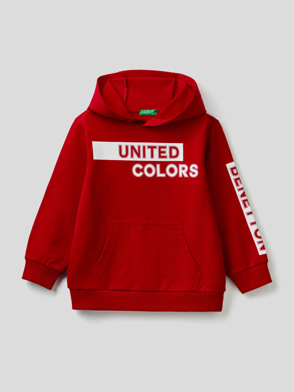 Felpa 100% cotone con cappuccio image number 1