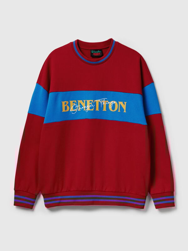 Felpa color block Stranger Things