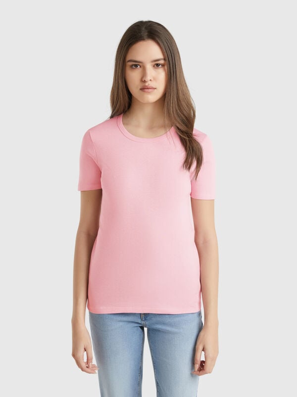 T-shirt in cotone a fibra lunga Donna