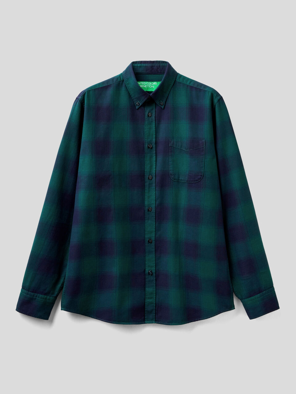 Camicia in flanella a quadri image number 1