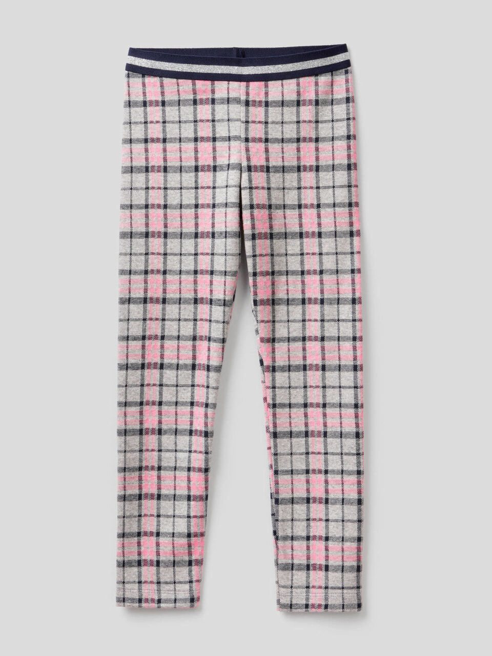 Leggings a quadri elasticizzati image number 1