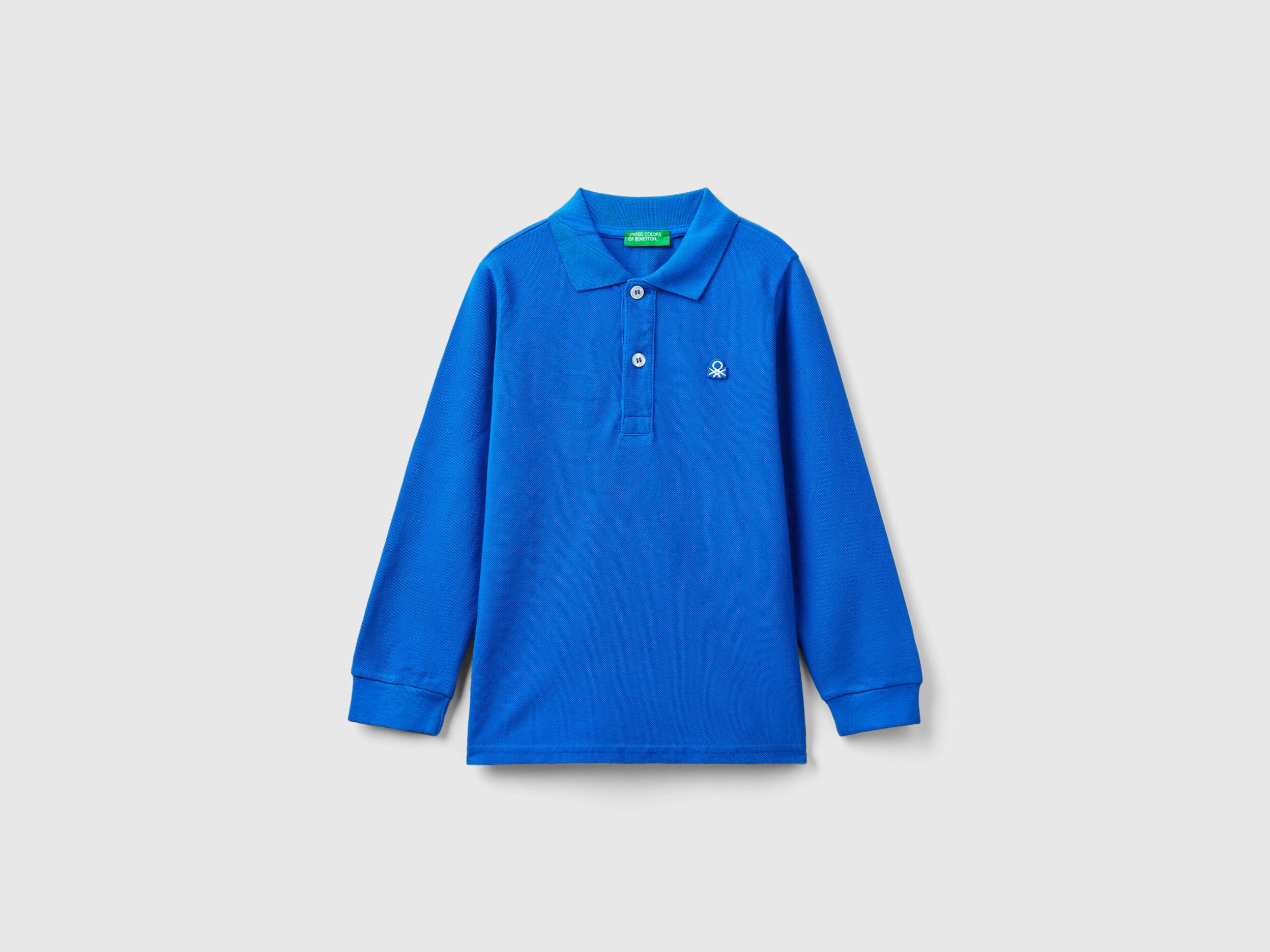 Polo bambino manica lunga new arrivals benetton