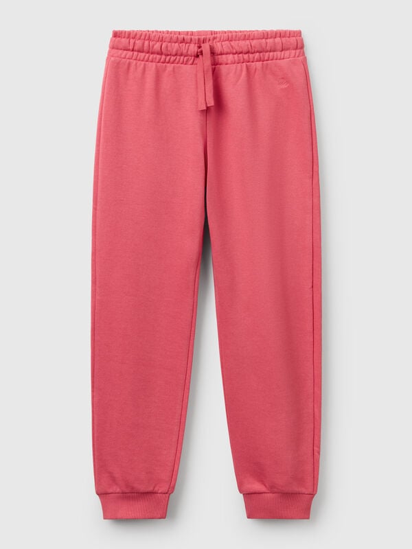 Pantaloni in felpa con logo Bambina