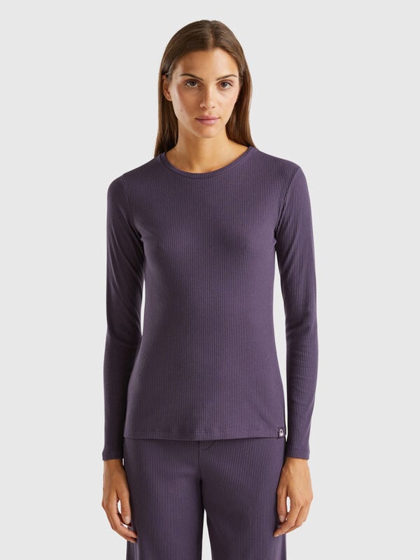 Maglietta in misto cotone stretch Donna