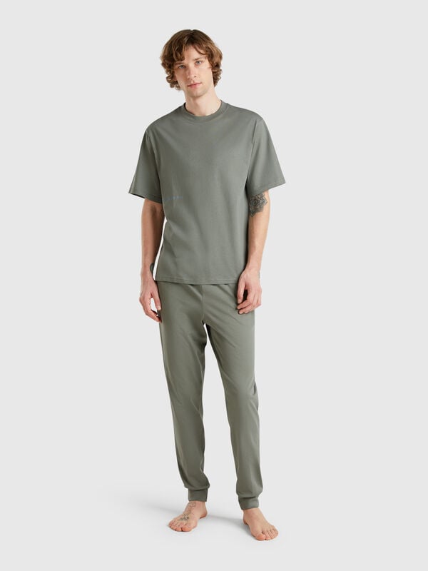 Pantaloni con elastico logato Uomo