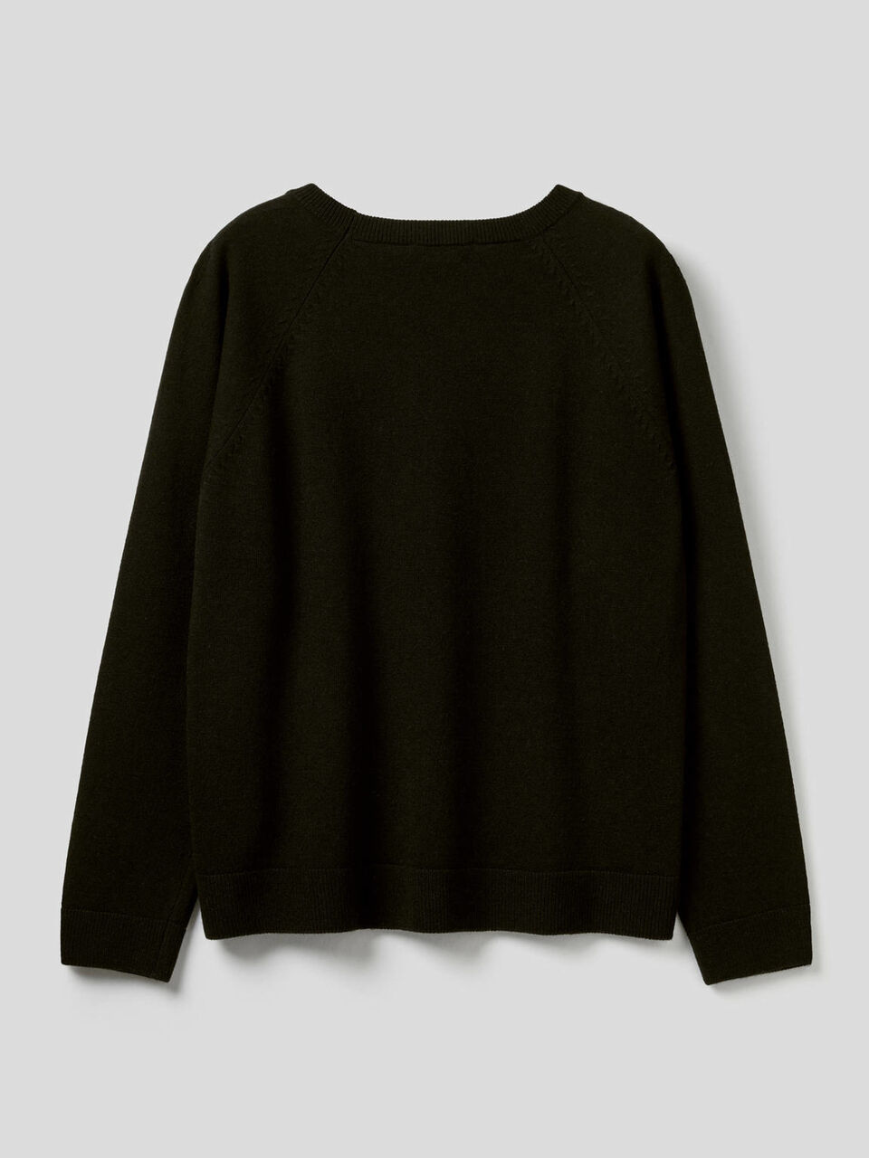 Maglia girocollo in misto lana e cashmere image number 2