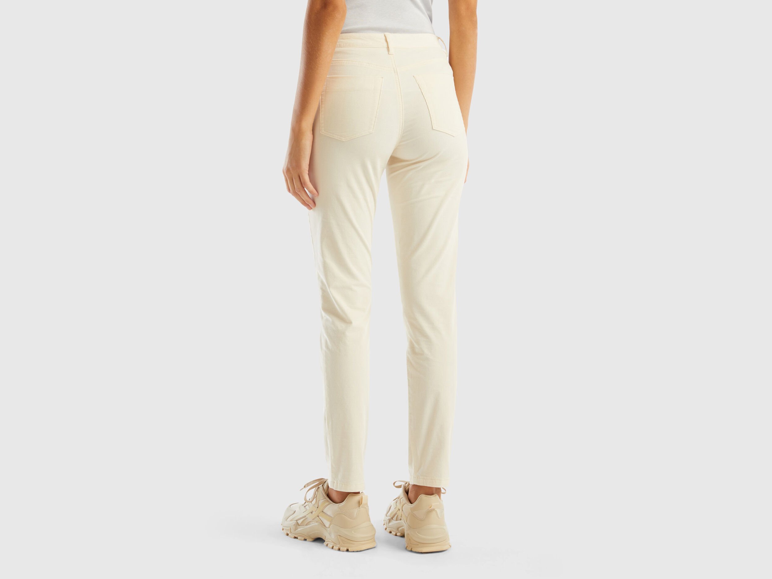 Pantaloni cinque tasche in velluto