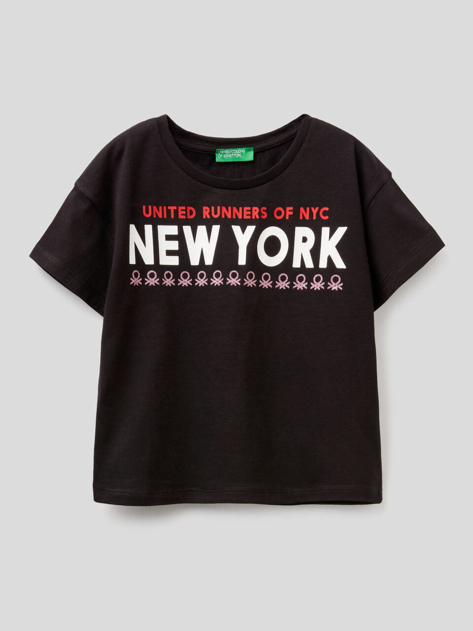 T-shirt boxy in puro cotone image number 1