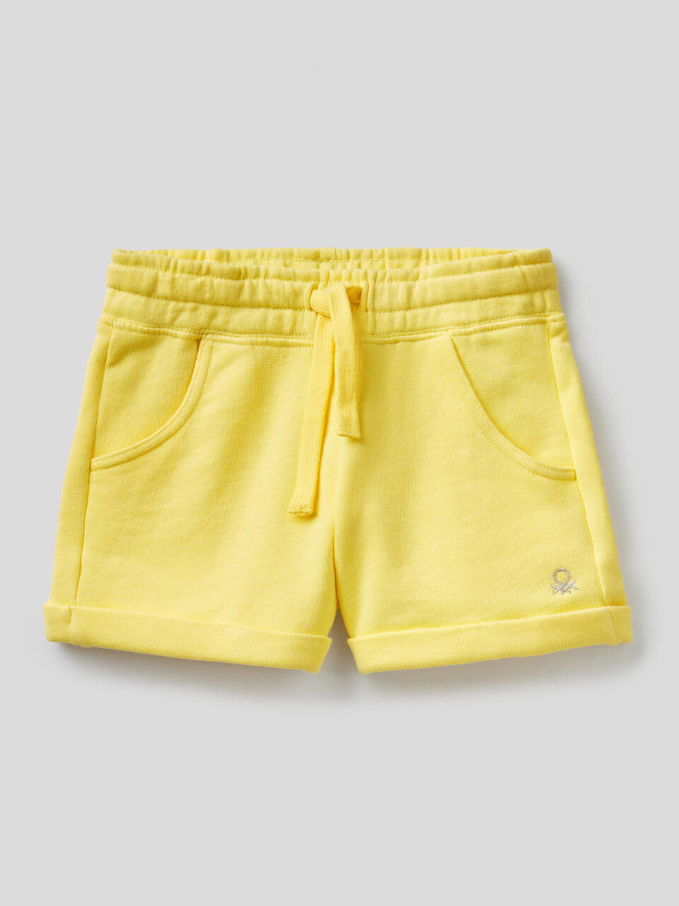 Shorts in felpa di puro cotone image number null
