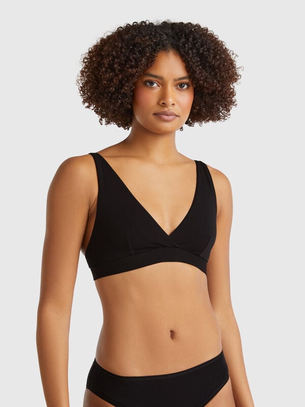 Reggiseno a triangolo in cotone super stretch Donna