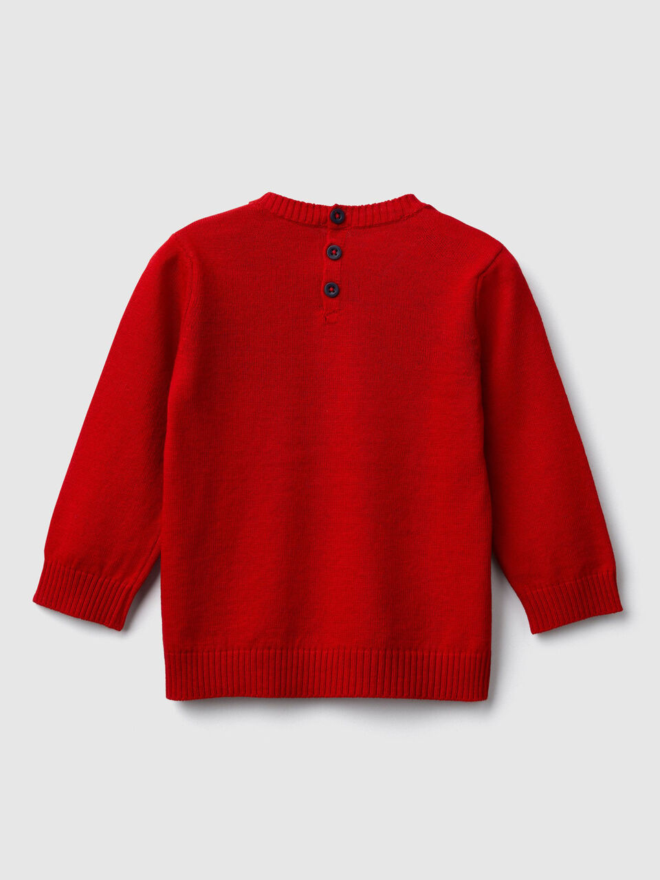 Maglia con intarsio e scritta image number 2