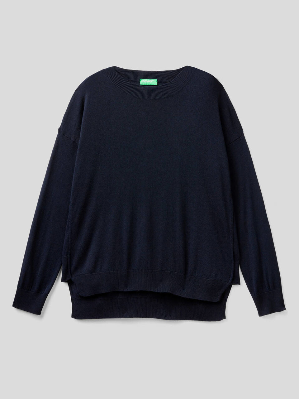 Maglia con spacchetti dal fit morbido image number 1