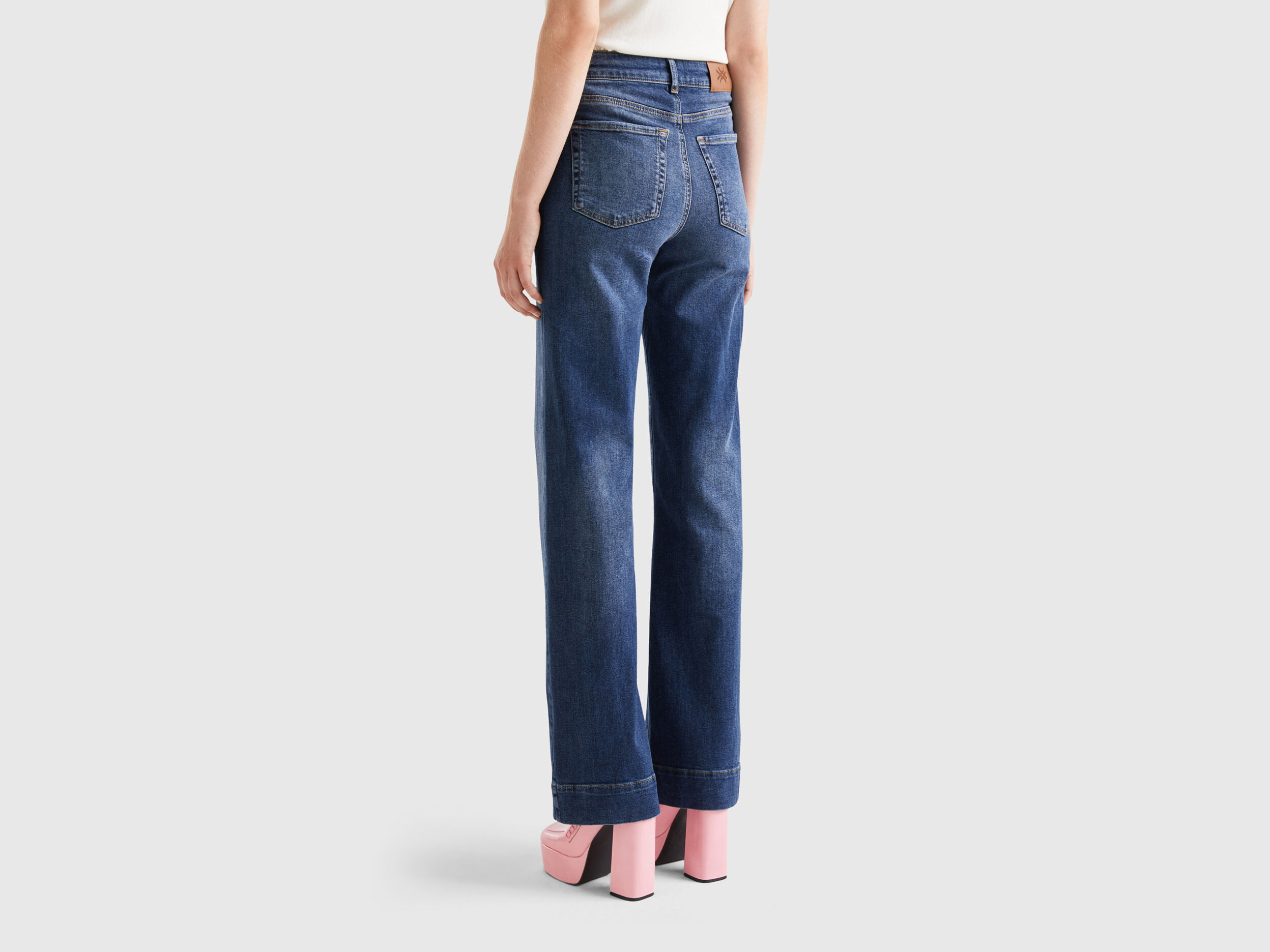 Pantaloni a zampa benetton online