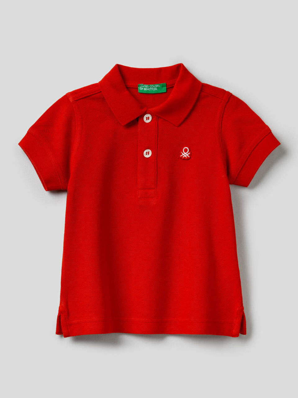 Polo in piquet di puro cotone image number 1