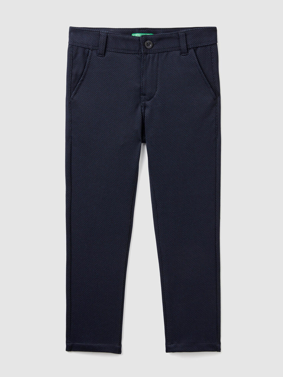 Pantaloni jacquard slim fit image number 1