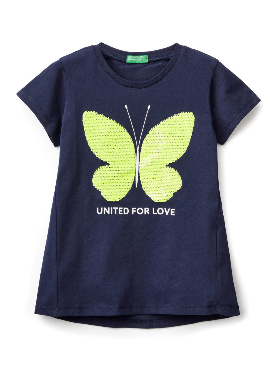 T-shirt in cotone con paillettes image number 1