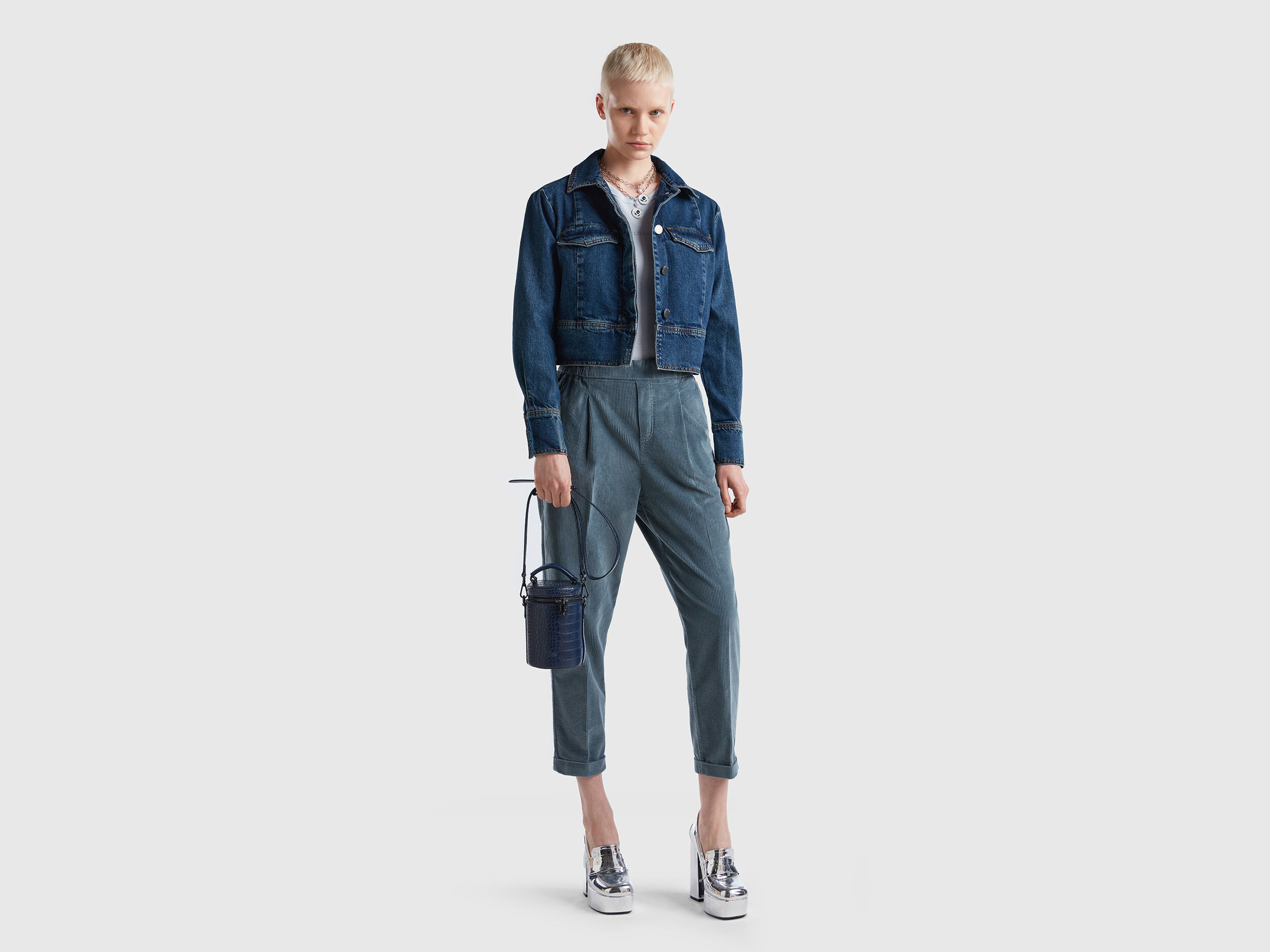Giacca store jeans benetton