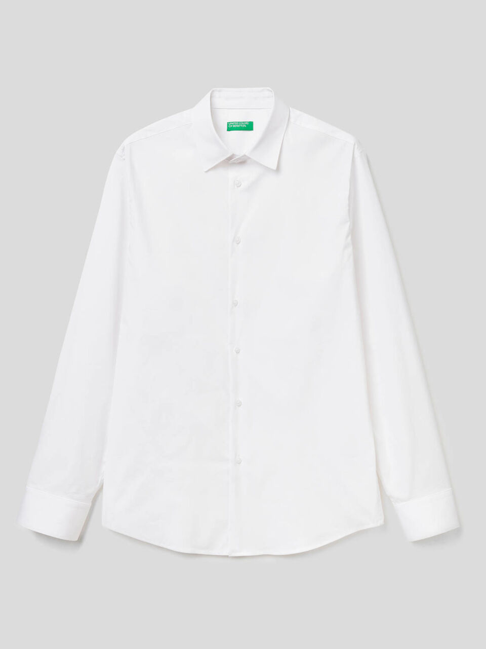 Camicia slim fit tinta unita image number 1
