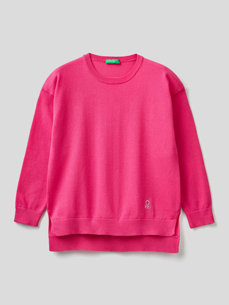 Maglia con logo in strass image number 1