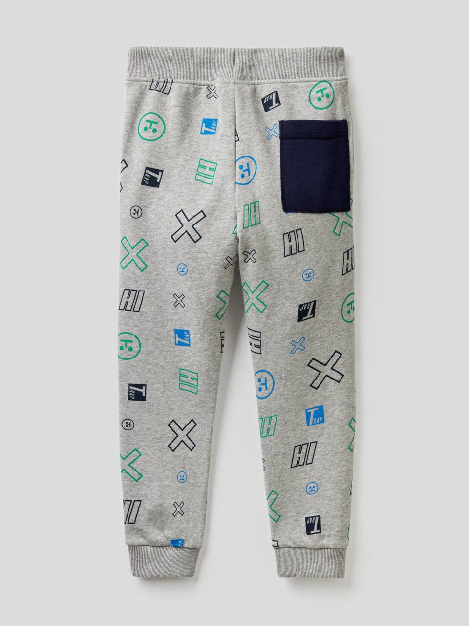 Pantaloni in felpa stampa fantasia image number 2