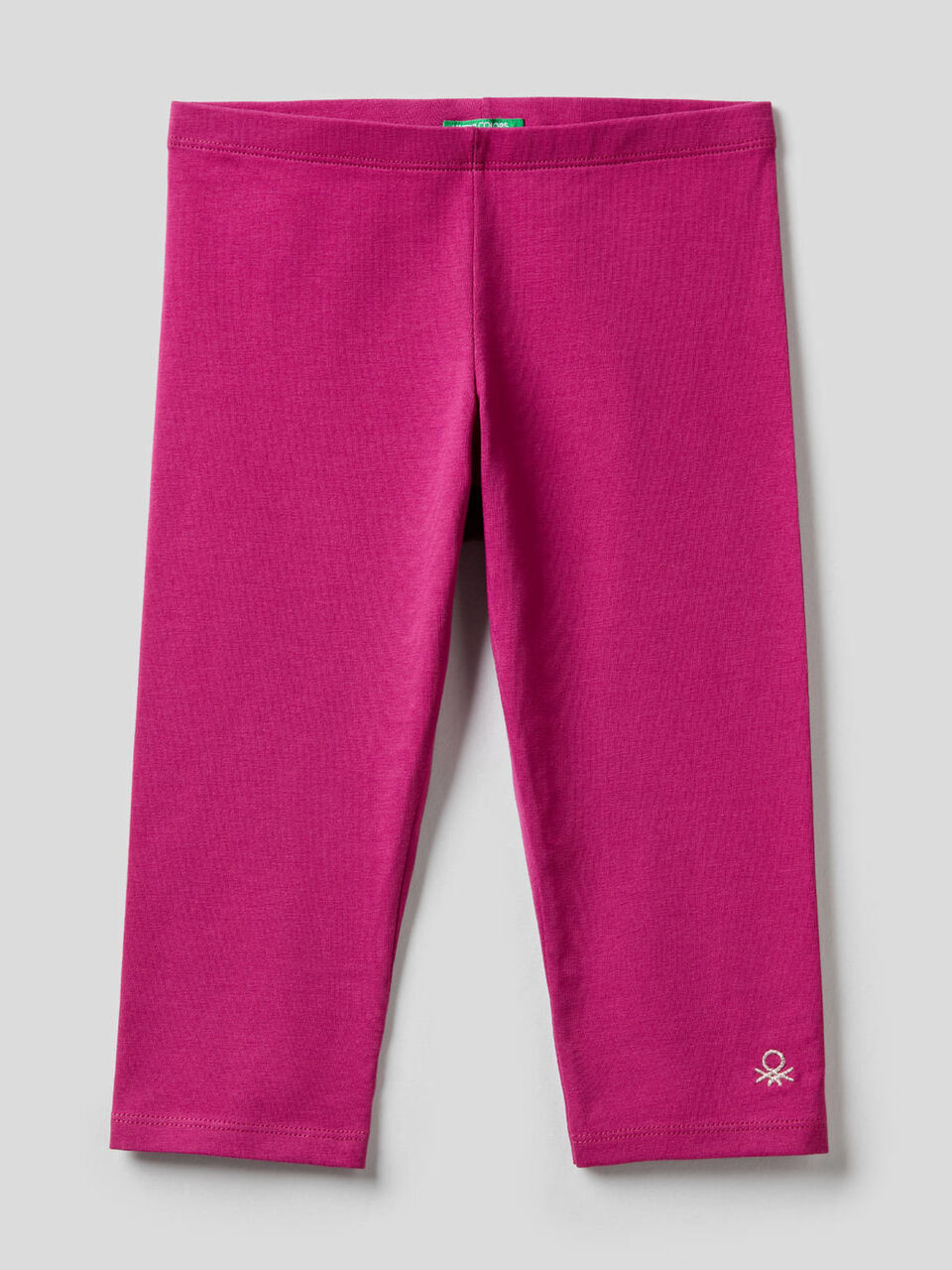 Leggings a 3/4 in cotone stretch image number null