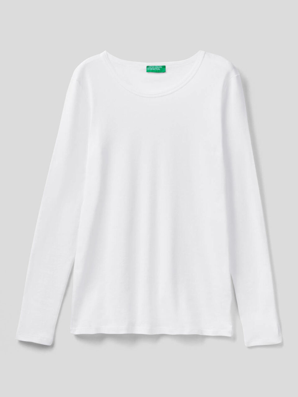 T-shirt a manica lunga in puro cotone image number 1