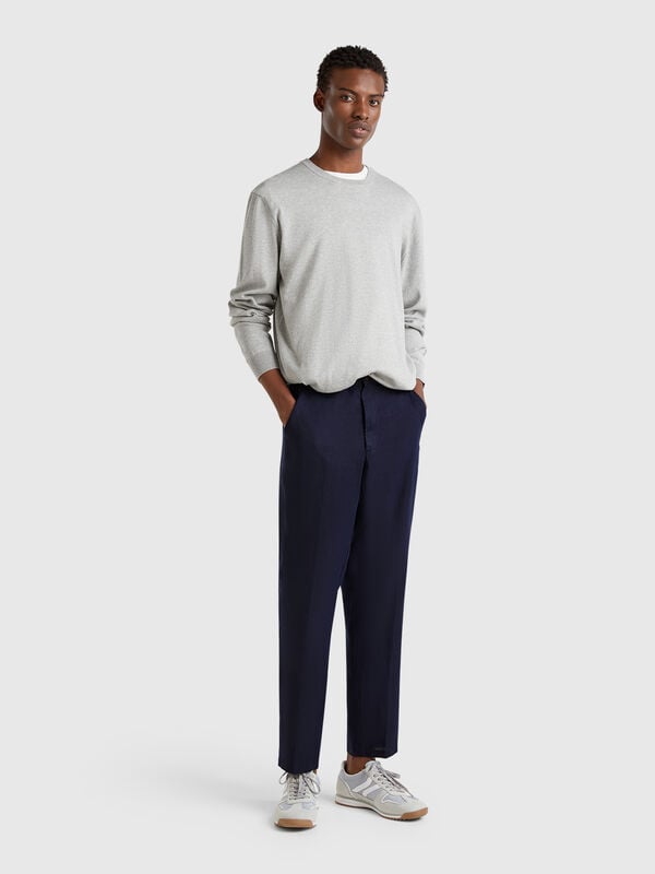 Chino in puro lino Uomo