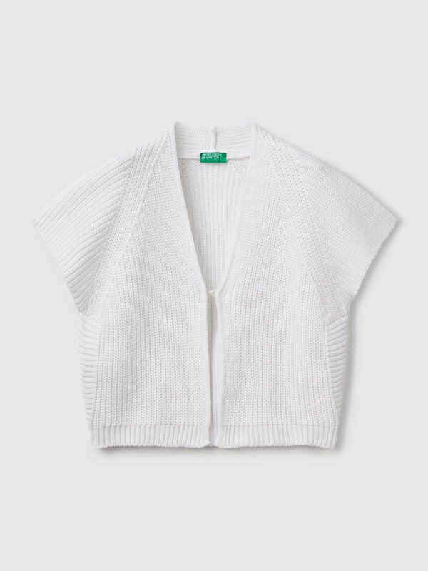 Cardigan a manica corta Bambina