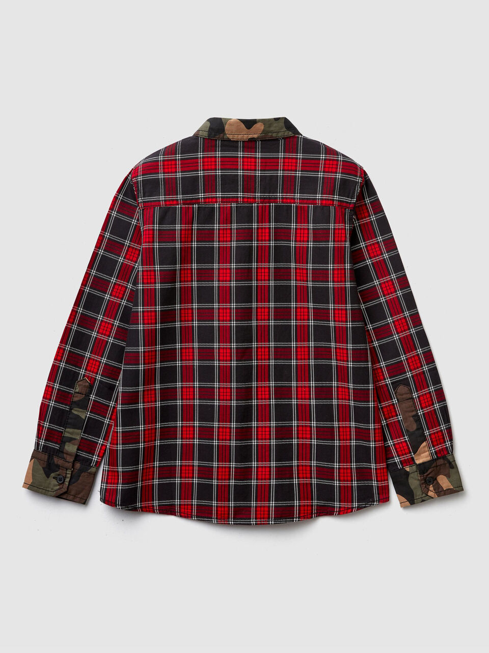 Camicia a quadri e camouflage image number 2
