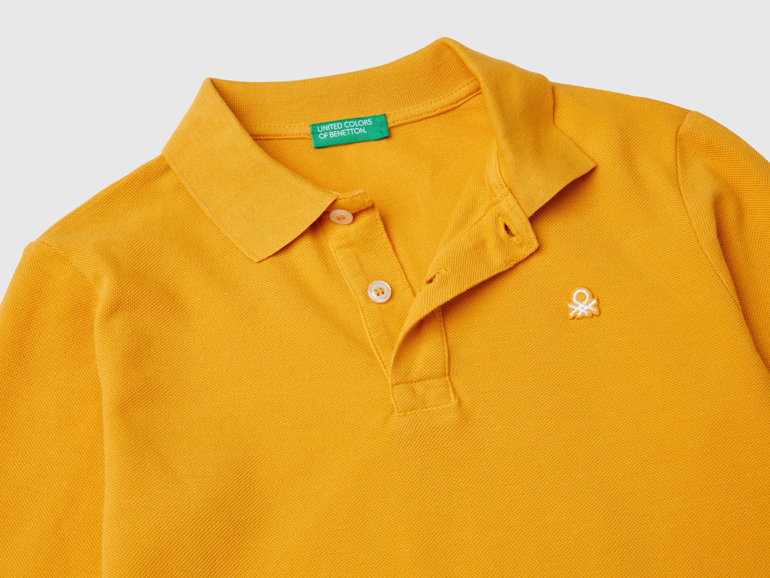 Polo manica lunga benetton top