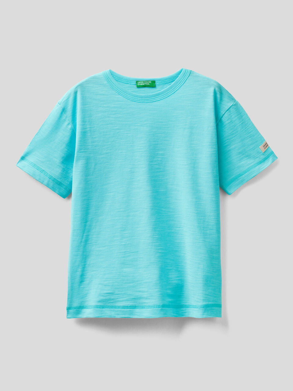 T-shirt manica corta in cotone bio image number 1