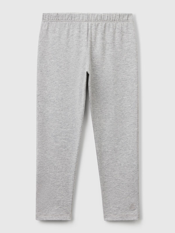 Leggings in cotone stretch Bambina