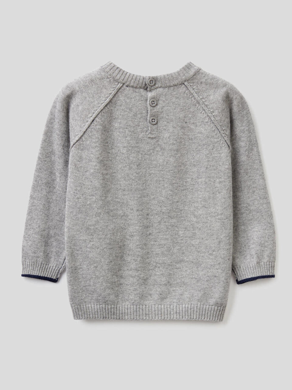 Maglia girocollo con manica raglan image number 2