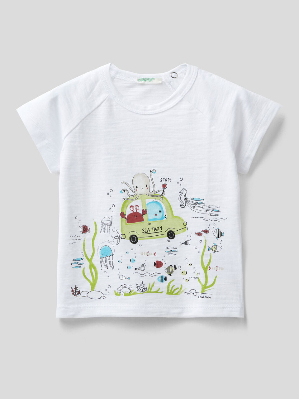 T-shirt con stampa 100% cotone bio image number 1