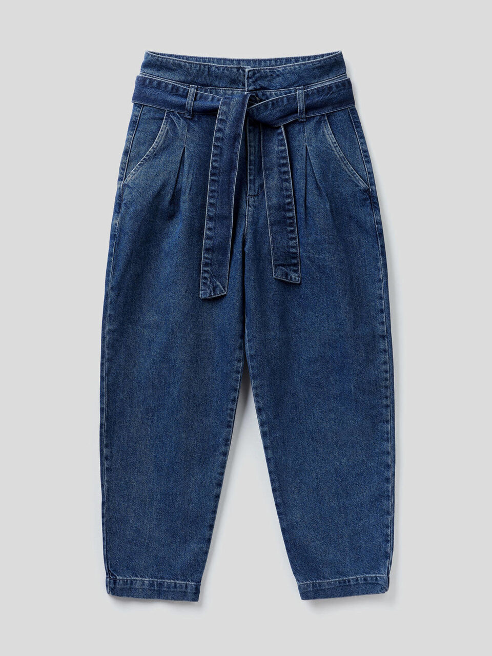 Jeans paperbag in 100% cotone image number 1