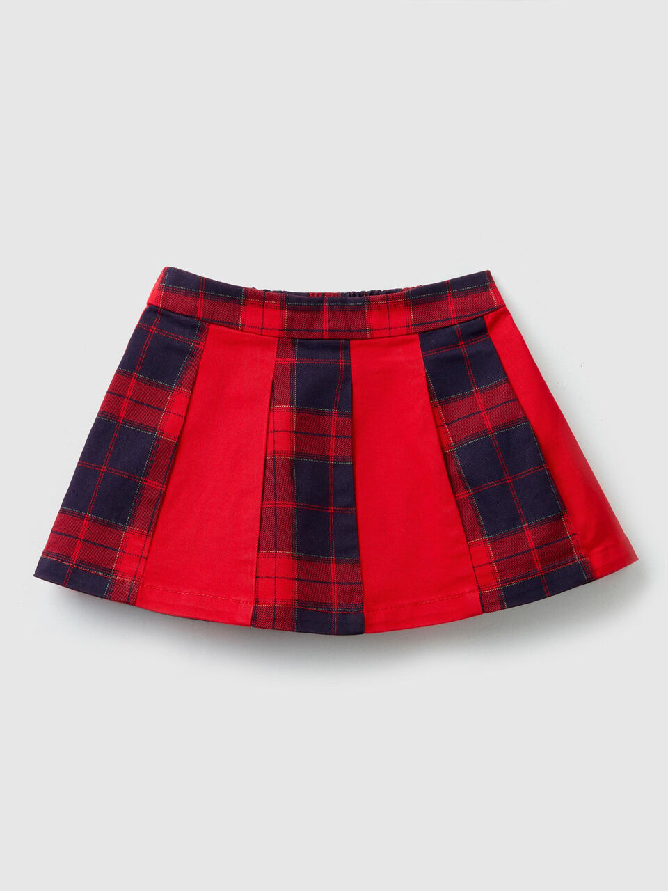 Gonna a pieghe tartan image number 1