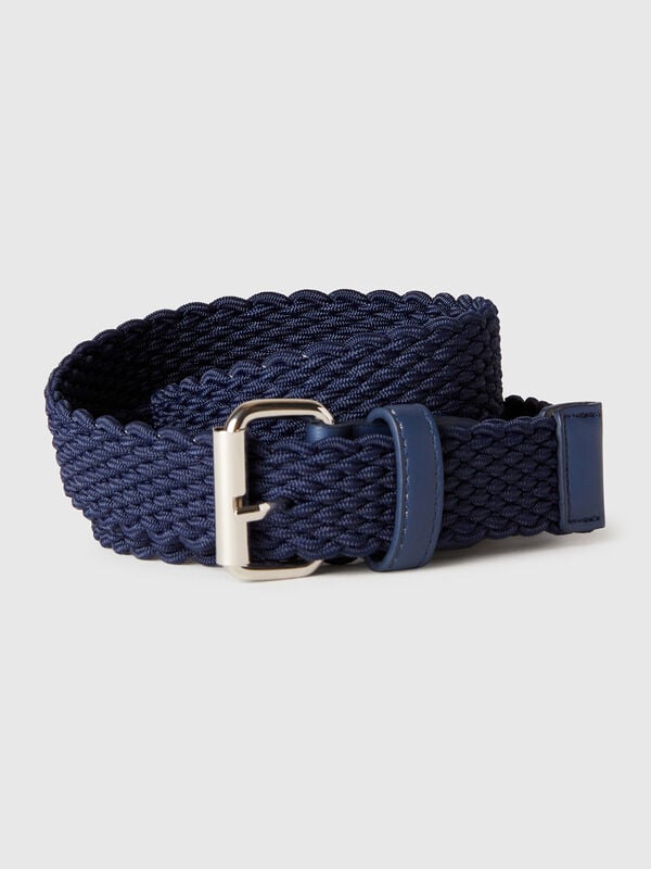 Cintura in nastro stretch blu scuro Uomo